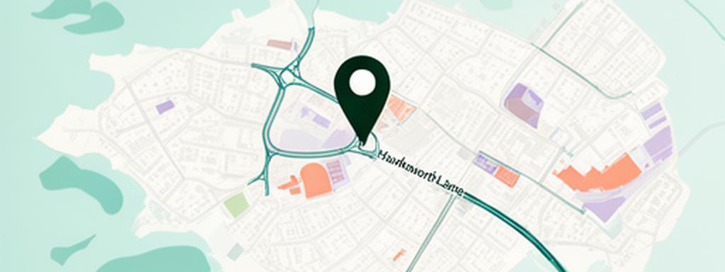 Static map showing Hawksworth Lane in Leeds with the office location marked near LS20 8NP